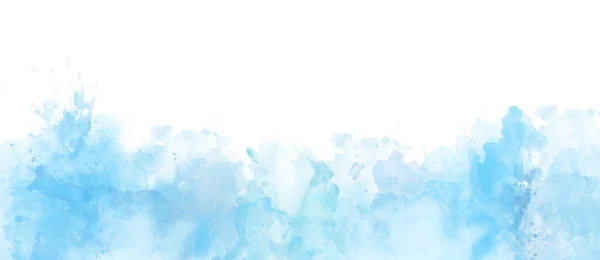 Sulu Boya kenarlık beyaz, sanatsal arka plan izole — Stok fotoğraf