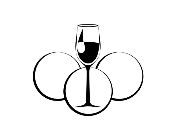 สัญลักษณ์ไวน์ เวกเตอร์ — ภาพเวกเตอร์สต็อก