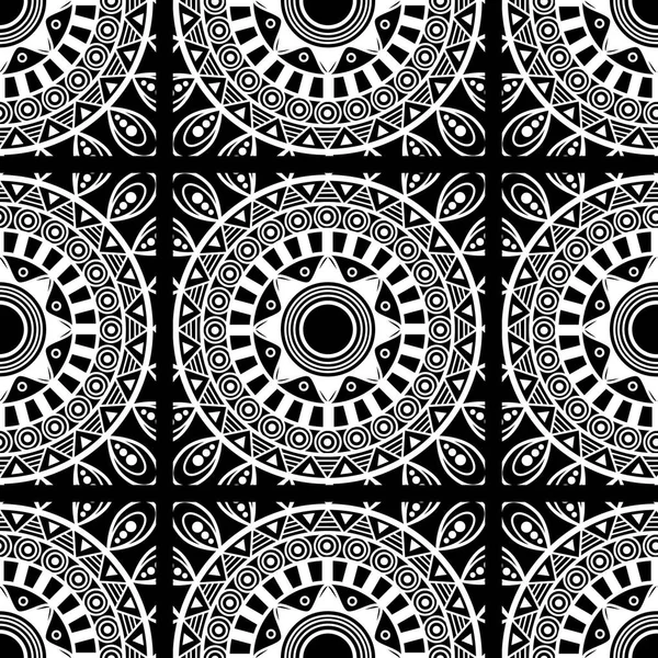 Black seamless pattern. sentagle. isolate. vector. — Stock Vector