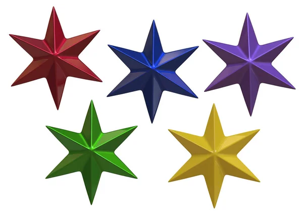 Stars Illustration Isolated White Background — Stock Photo, Image