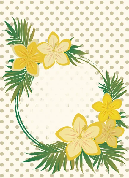 Vintage Elegancia Felicitación Tarjeta Floral Vector Ilustración — Archivo Imágenes Vectoriales