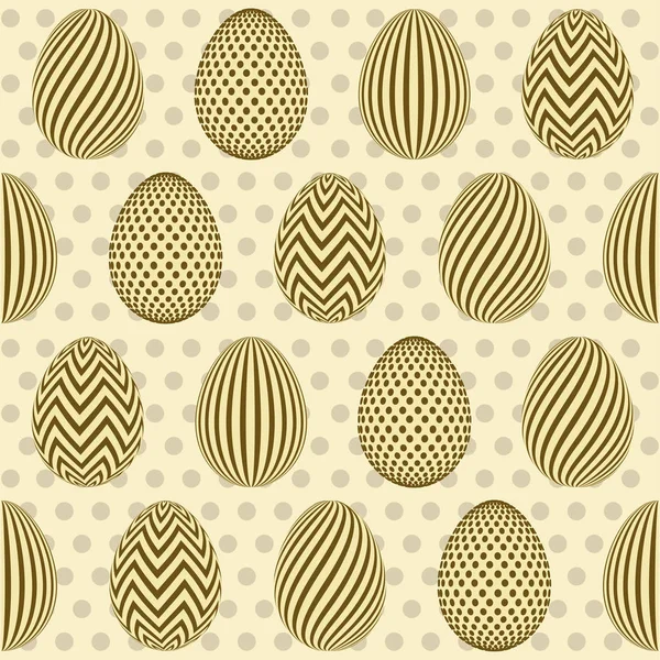 Šťastné Velikonoce Bezešvá Tapeta Vejci Vektorové Ilustrace — Stockový vektor