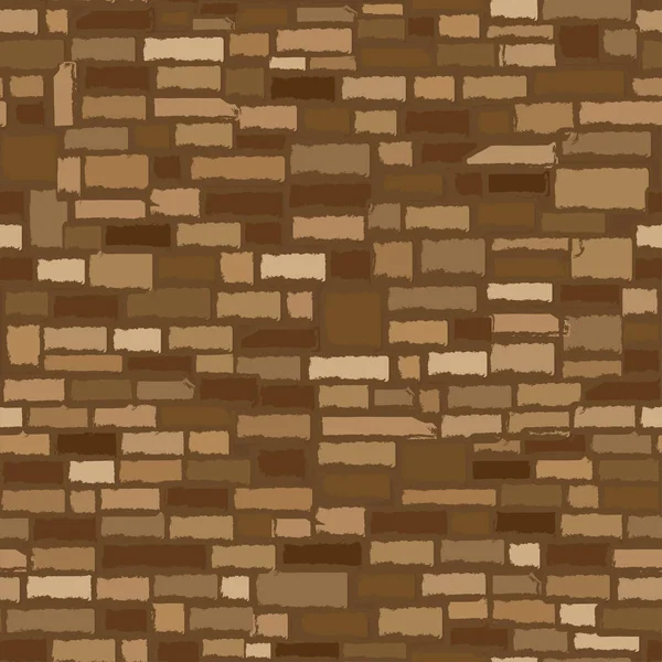 Antigua Pared Piedra Roca Textura Sin Costuras Ilustración Vectorial — Vector de stock