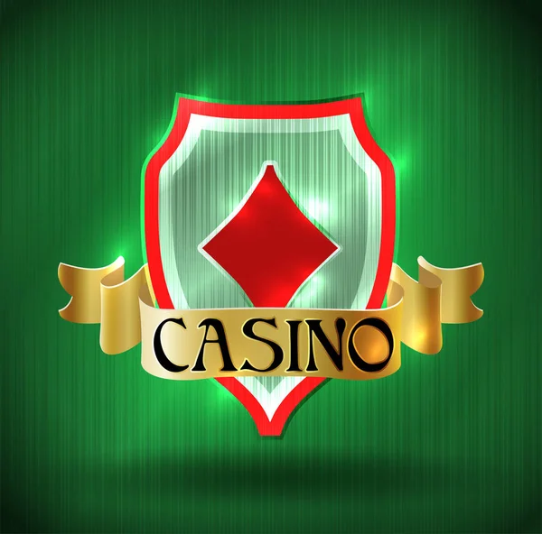 Casino Vip Poker Diamantes Tarjeta Vector Ilustración — Vector de stock
