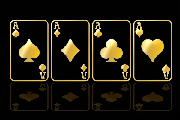 Casino Poker Vip Davetiye Arka Plan Vektör Illüstrasyon — Stok Vektör