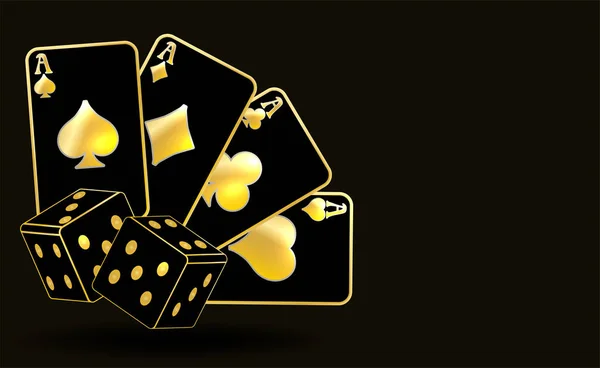 Casino Poker Vip Kartı Vektör Illüstrasyon — Stok Vektör