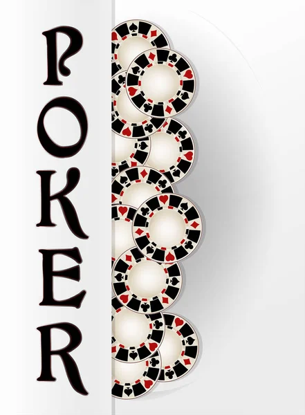 Bannière Casino Poker Illustration Vectorielle — Image vectorielle