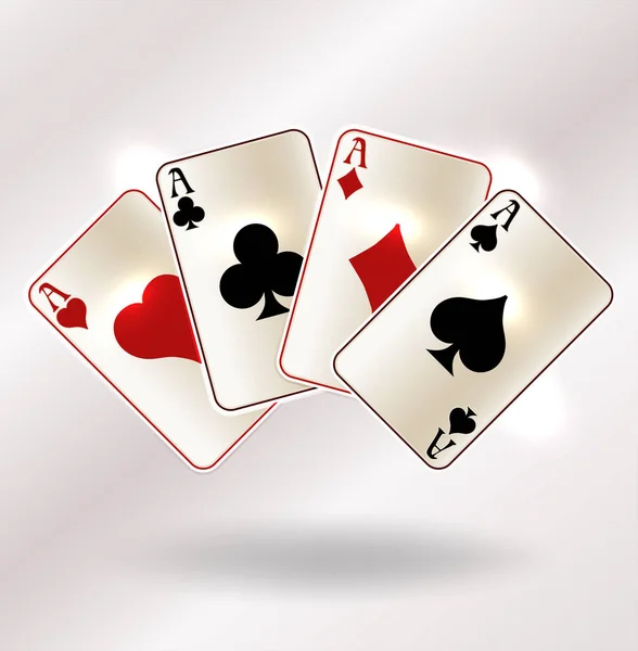 Casino Cartas Poker Vip Fundo Ilustração Vetorial — Vetor de Stock
