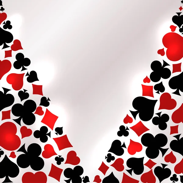 Casino Poker Inbjudan Vip Kort Vektor Illustration — Stock vektor