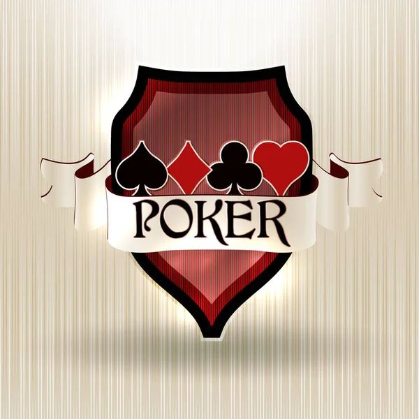 Poker Mantel Casino Hintergrund Vektorillustration — Stockvektor