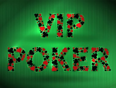Vip Casino Poker kartı, vektör illüstrasyon