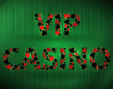Vip Casino arka plan, vektör illüstrasyon
