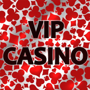 Vip Casino Poker arka plan, vektör illüstrasyon
