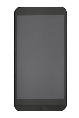 Beyaz arka plan üzerinde akıllı telefon izole, yakın çekim