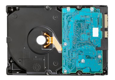 sabit disk izole, yakın çekim