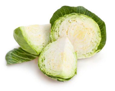 dilimlenmiş izole lahana, yakın çekim