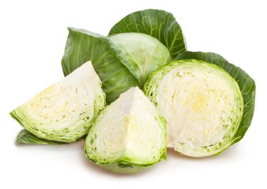 dilimlenmiş izole lahana, yakın çekim