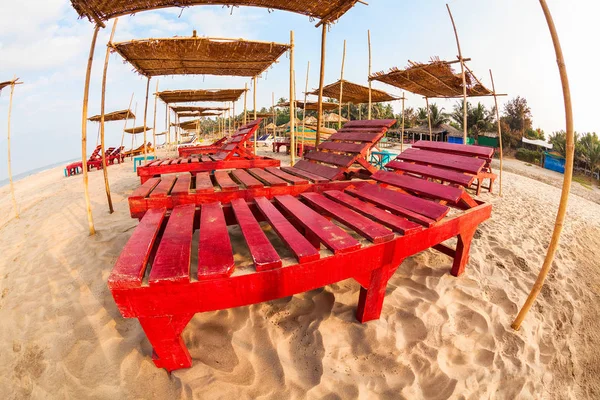 Гоа Пляж Тент Індія Узбережжя — стокове фото