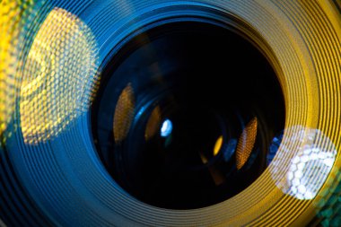 Kamera mercek makro closeup parlaması