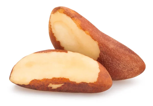 Brazil Nuts Isolated Close Shot — Stock Photo, Image
