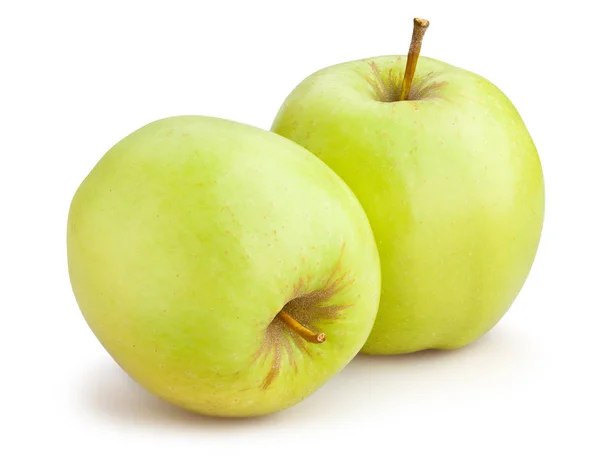 Green Apples Isolated Close Shot — Stock Photo, Image