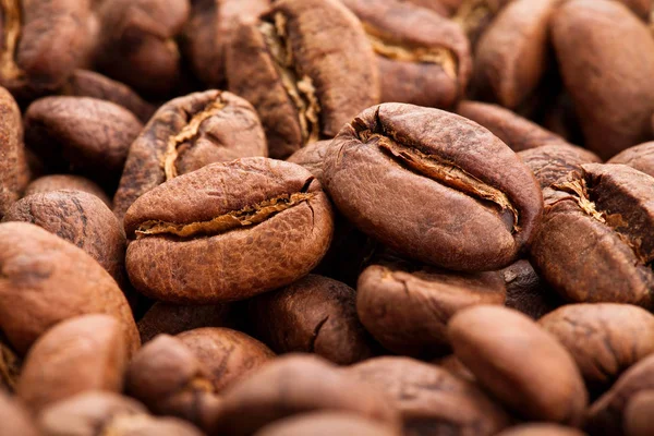 Coffee Beans Macro Closeup Detail — Stock Photo, Image