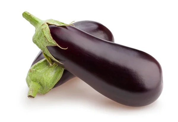 Aubergine Geïsoleerd Close Shot — Stockfoto