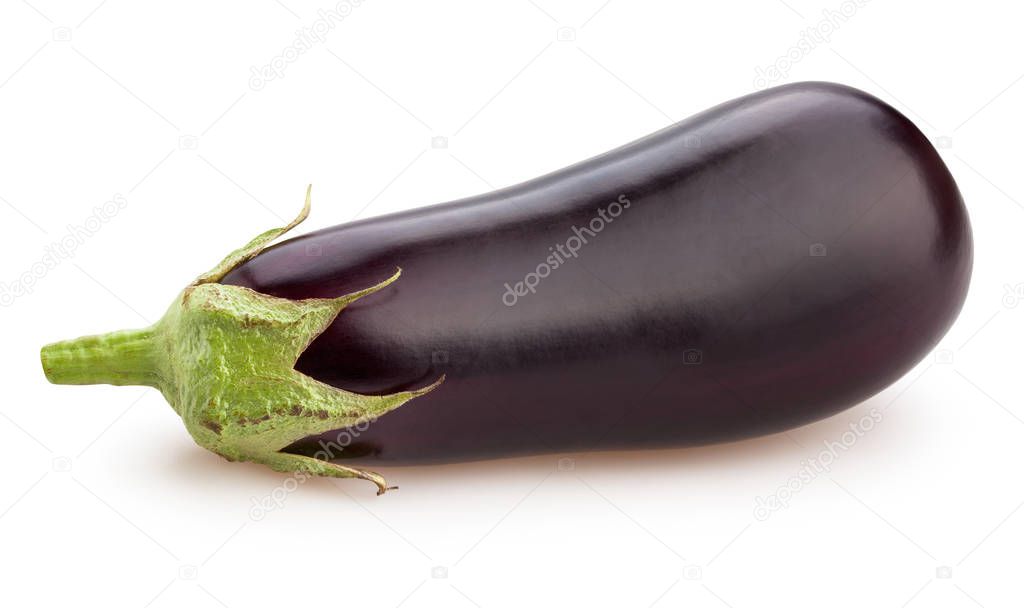 eggplant isolated close up shot