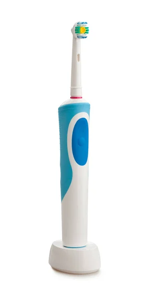 Yakın Çekim Izole Elektrikli Diş Fırçası — Stok fotoğraf
