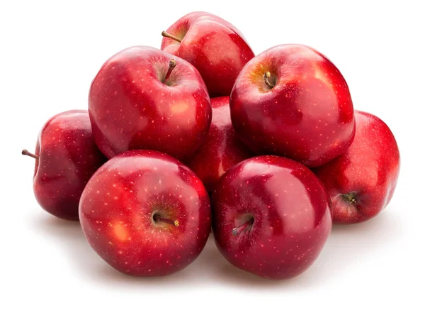 Red Delicious Apples Heap Isolated Close Shot — Stock Photo, Image