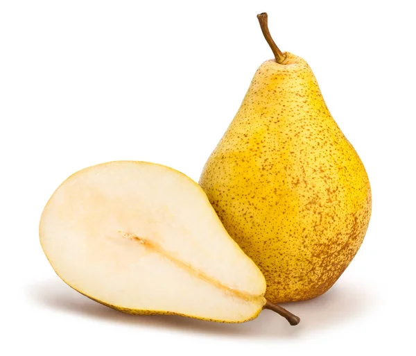 Sliced Pears Isolated Close Shot — Stock Photo, Image