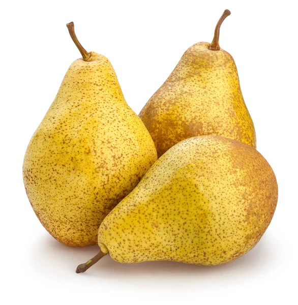 Pears Group Isolated Close Shot — Stock Photo, Image