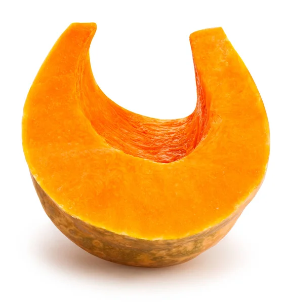 Sliced Pumpkin Isolated Close Shot — Stock Photo, Image