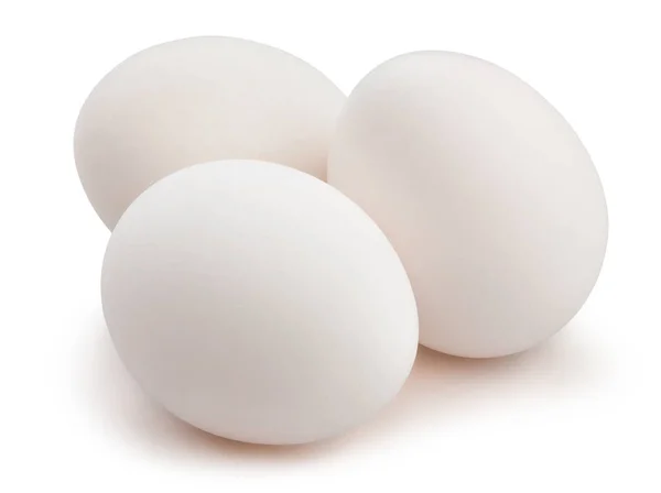 Eggs Path Isolated White Close Shot — Stock Photo, Image