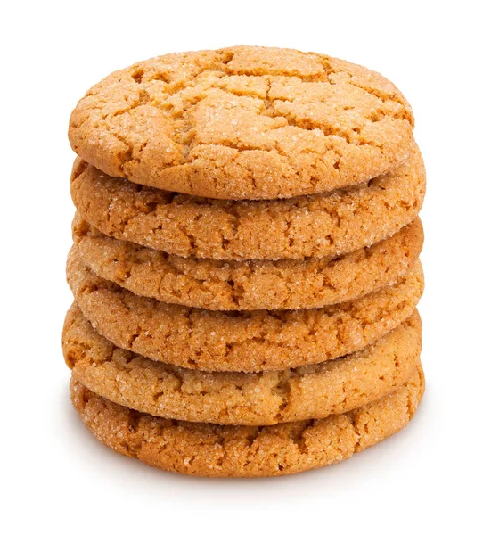 Oat Cookies Diisolasi Close Shot — Stok Foto