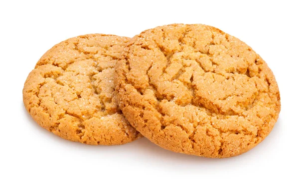 Oat Cookies Isolated Close Shot — Stock Photo, Image