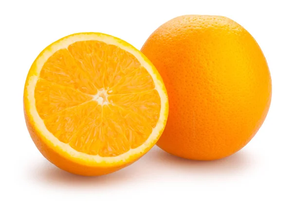 Φέτες Πορτοκαλιών Απομονωμένη Κοντινό Πλάνο — Φωτογραφία Αρχείου