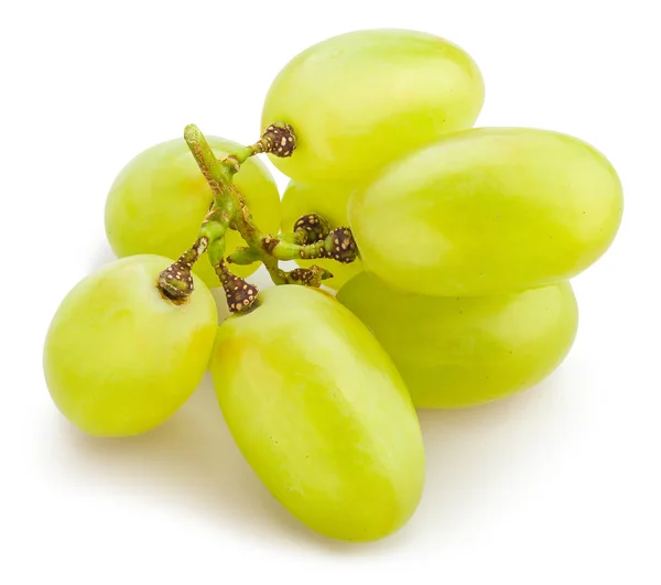 White Grapes Isolated White Background — Stock Photo, Image