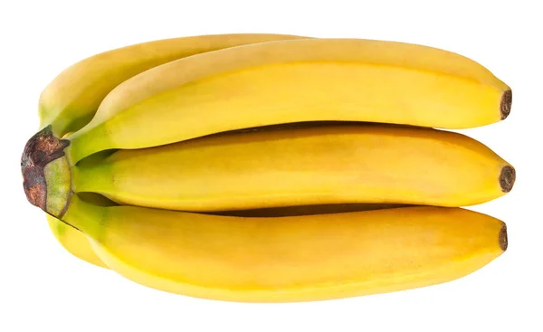 Dojrzałe Banany Izolowane Białym Tle — Zdjęcie stockowe