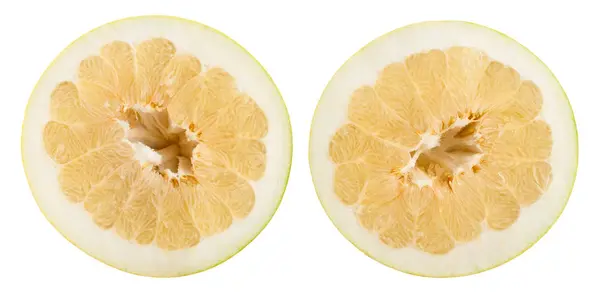 Fresh Ripe Pomelo Isolated White Background — Stock Photo, Image