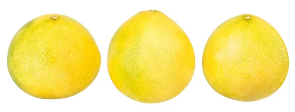 Čerstvé Zralé Pomelo Izolovaných Bílém Pozadí — Stock fotografie