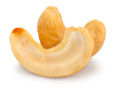 dilimlenmiş kaju fıstığı izole