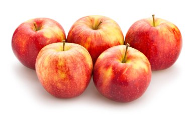 kırmızı elmalar beyaz arkaplanda izole edilmiş 