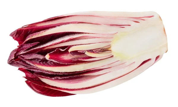 Sliced Red Chicory Isolated — Stock Photo, Image