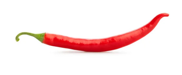 Chilipfeffer Isoliert Auf Weißem Hintergrund — Stockfoto