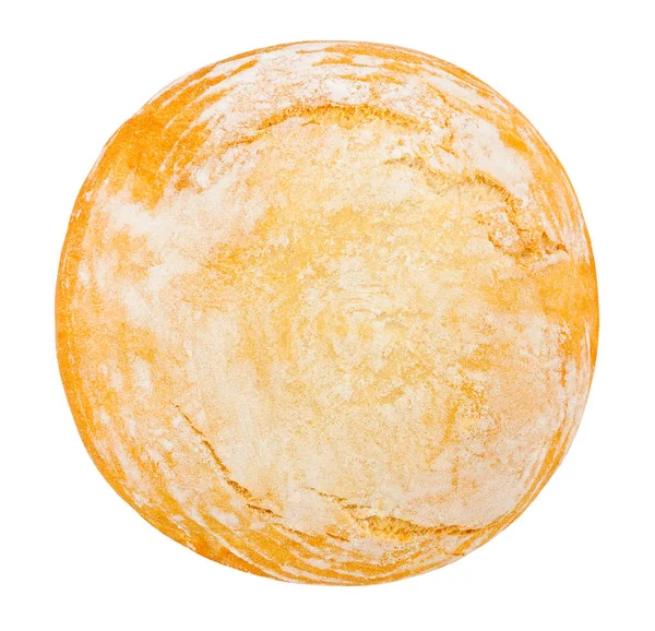 Pão Isolado Vista Superior Branca — Fotografia de Stock