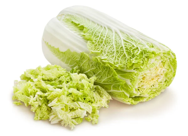Sliced Chinese Cabbage Isolated — Stock Photo, Image