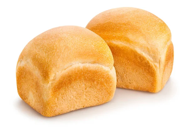 Pão Branco Loaf Isolado — Fotografia de Stock