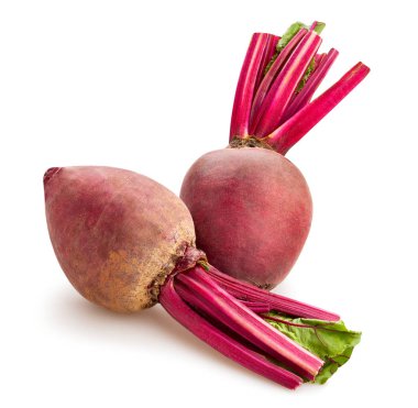 iki beetroots beyaz zemin üzerine izole