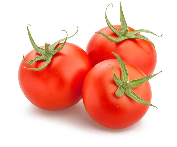 Grupo Tomates Aislados Sobre Fondo Blanco — Foto de Stock